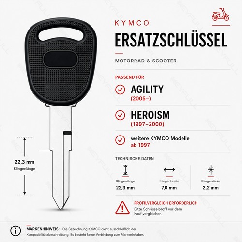 Kymco motorradschlüssel - kymco,