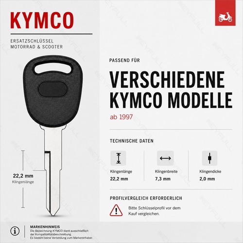 Kymco motorradschlüssel - kymco,